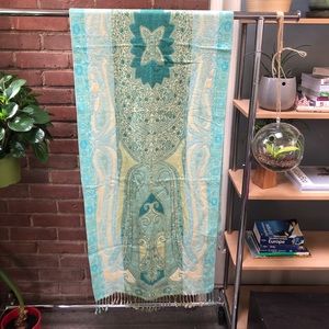 Light blue pashmina scarf